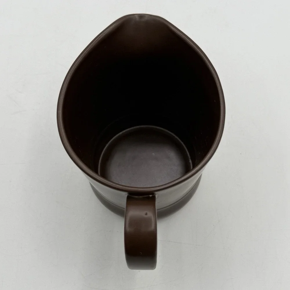 Wood‎ & Son Made In England Retro 1960's Chocolate Brown Coffee Mug Creamer Set